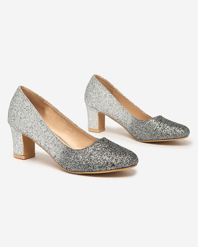 Royalfashion Pantofi stiletto Yapunni Silver pentru femei