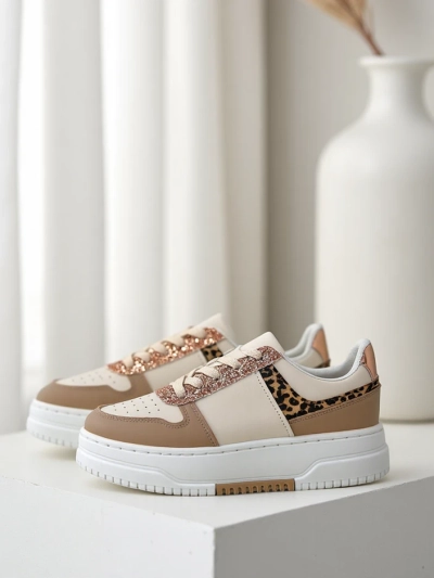 Sneakers pentru femei Royalfashion cu sclipici Qisofi