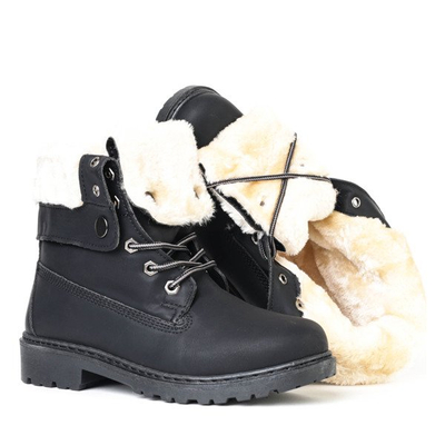 Ocieplane trapery w kolorze czarnym Neenah - Obuwie