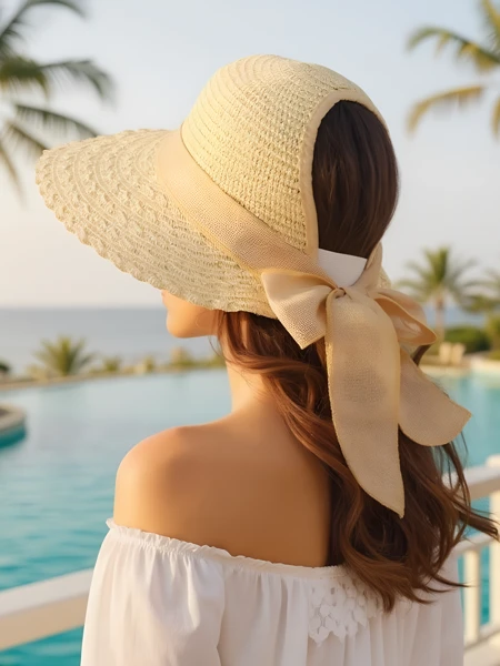 Royalfashion Pălărie de paie pentru femei Mira Flare