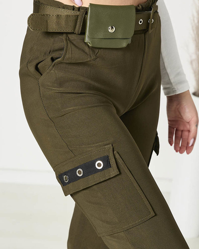 Pantaloni de luptă pentru femei, în culoarea kaki - Îmbrăcăminte