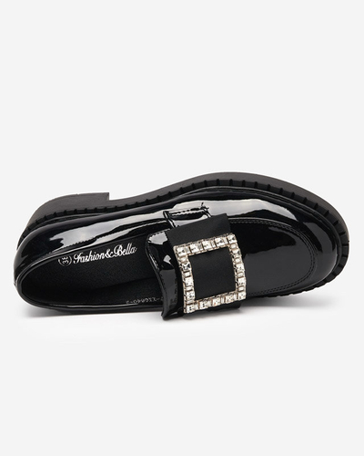 OUTLET Pantofi lacuiti cu catarama neagra. Fogim- Încălțăminte