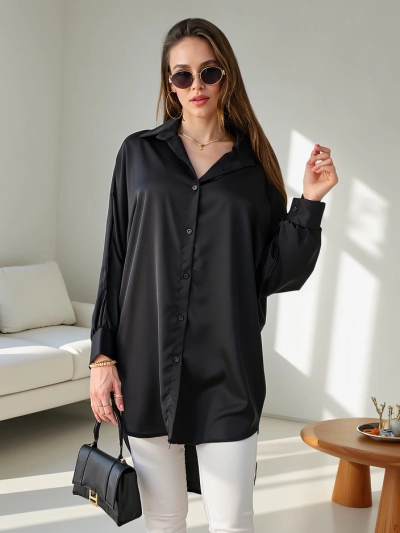 Royalfashion Cămașă lungă oversized pentru femei