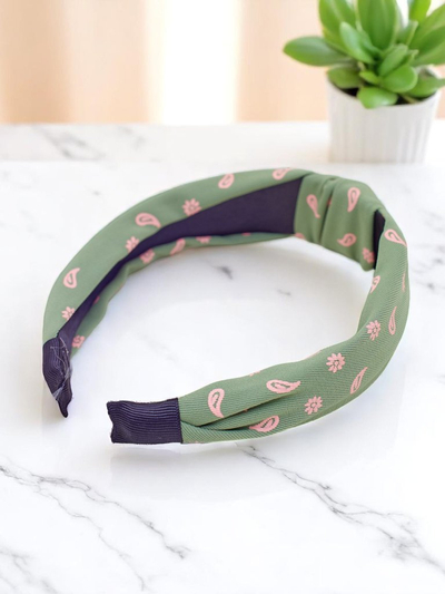 Royalfashion Bentiță cu model împletit Grafity Boom