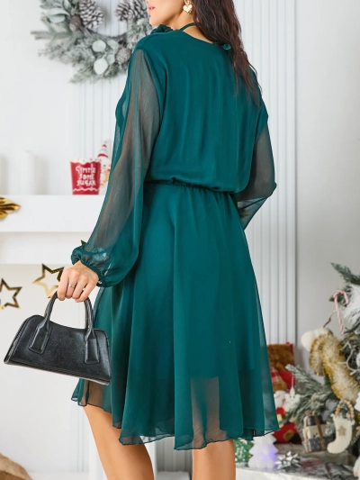 Royalfashion Rochie clasică pentru femei până la genunchi