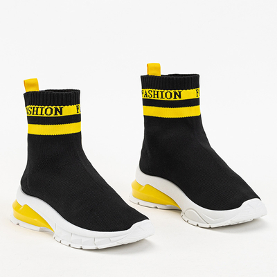 Jammy, pantofi negri înalți pentru femei - încălțăminte