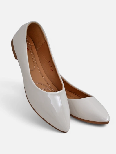 Royalfashion Balerini din piele ecologică lacuită pentru femei Aramiese