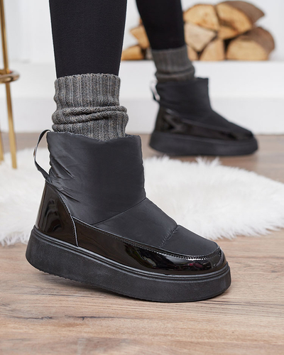 Royalfashion Black Maderta slip-on cizme de zăpadă pentru femei