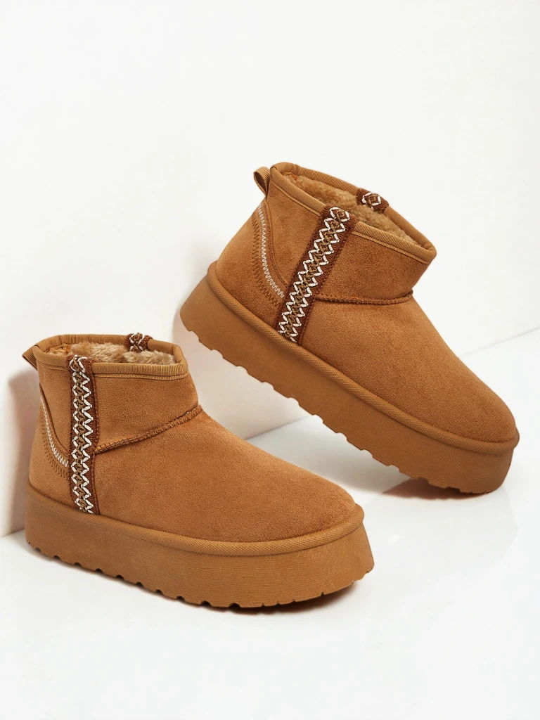 Botine scurte de damă tip snowboots Pravel