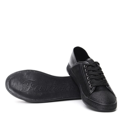 Czarne trampki Hanna- Obuwie