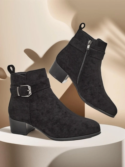 Botine Elegante Nero din Piele Ecologică