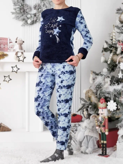Pijamale pentru femei Royalfashion a'la Fleece Life Star Enjoy