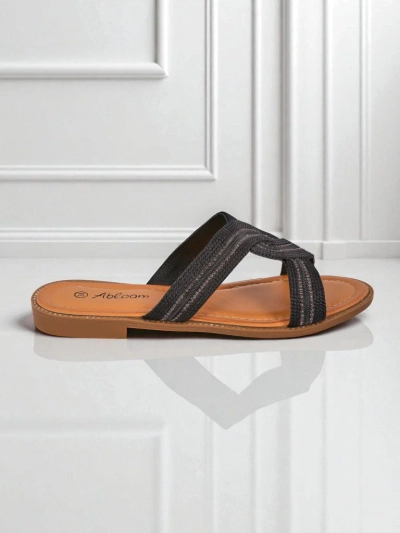 Royalfashion Babes Klapki Braided Woven Breeze