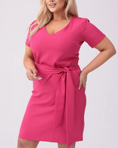 Royalfashion Rochie din stofă pentru femei PLUS SIZE