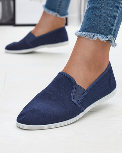 Adidași de damă din material textil albastru marin Sterika - Încălțăminte