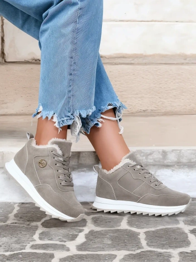 Royalfashion Grey pantofi sport izolati pentru femei Lahho