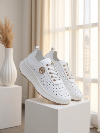 Royalfashion Adidași sport perforați pentru femei Jovenes