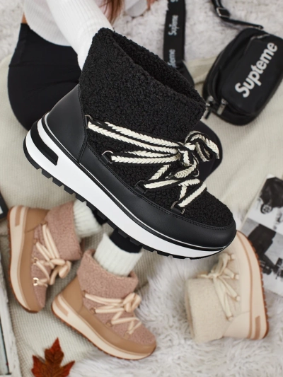 Botine damă tip snowboots cu blană Verruna