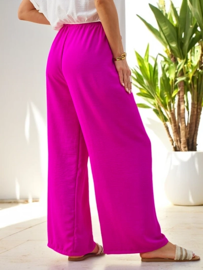 Pantaloni largi pentru femei Royalfashion cu talie elastică