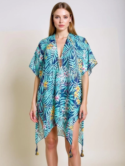 Pareo Helene Tropica Royalfashion do kolana – kolorowa sukienka plażowa