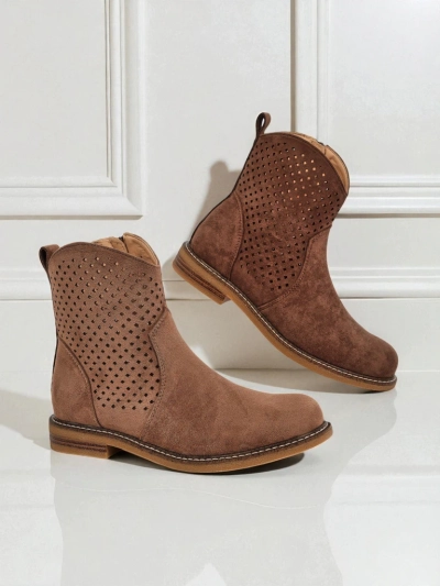 Royalfashion Botine de damă ajurate Toffas