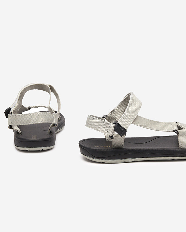 Sandale sport pentru femei cu etichete gri - încălțăminte