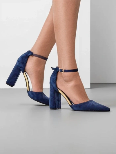 Royalfashion Pantofi cu toc din suede ecologic pentru femei Calde