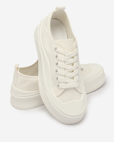 Royalfashion White Luceri platform sports sneakers