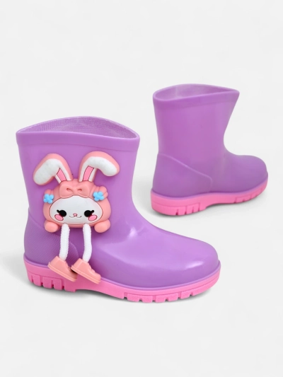 Cizme de cauciuc Royalfashion pentru copii cu un iepuraș Rabbit Fun