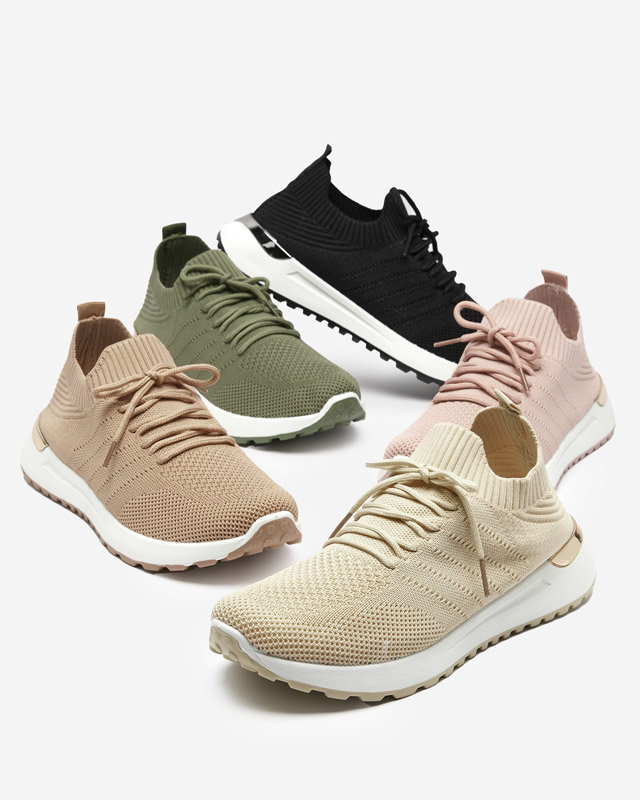 OUTLET Adidași de damă Erina țesuți negri - Încălțăminte