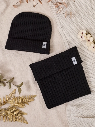 Royalfashion Set Universal de Iarnă - căciulă cu fular tubular