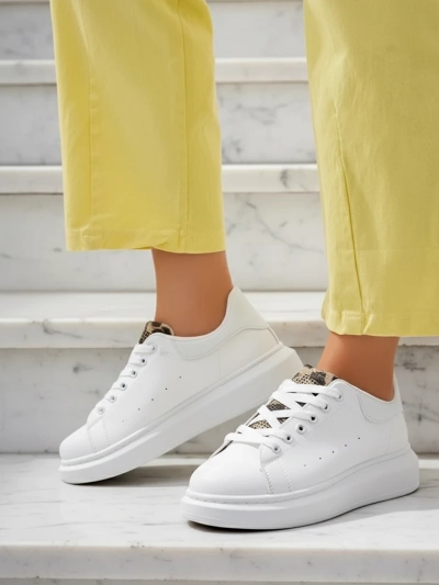Lalla Bianca: Sneakers Eleganți Dama cu Platformă