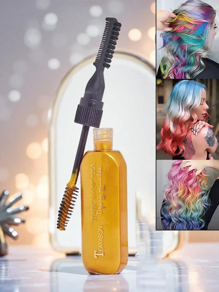 Mascara colorată pentru păr Color Pop Gold