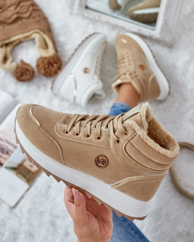 Royalfashion Adidași încălțați pentru femei cu blană Casill