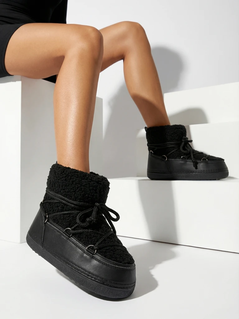 Cizme de zăpadă de damă cu blană Uvella