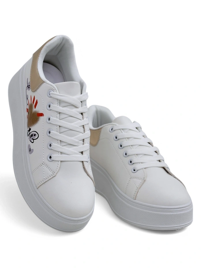 Adidași cu platformă pentru femei Royalfashion cu print Alcape