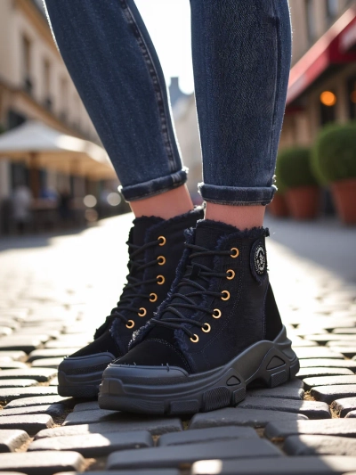 Royalfashion Pantofi sport înalte pentru femei Hirrias