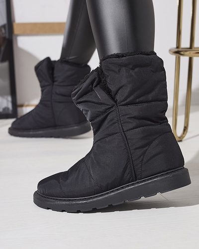 Negru cizme pentru femei a'la cizme de zăpadă Kalioli- Footwear