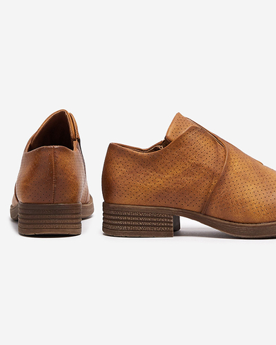 Cizme jumătăți din piele ecologică de damă Camel Ilioppa- Footwear