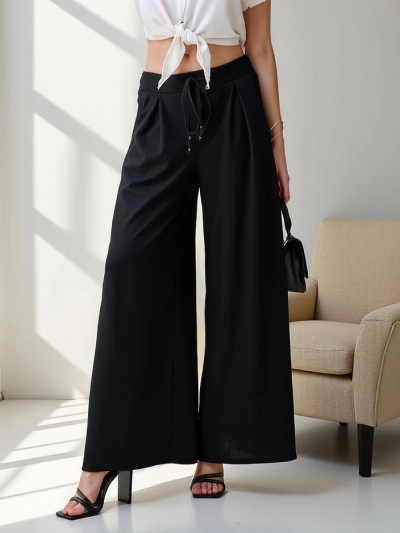 Pantaloni largi pentru femei Royalfashion
