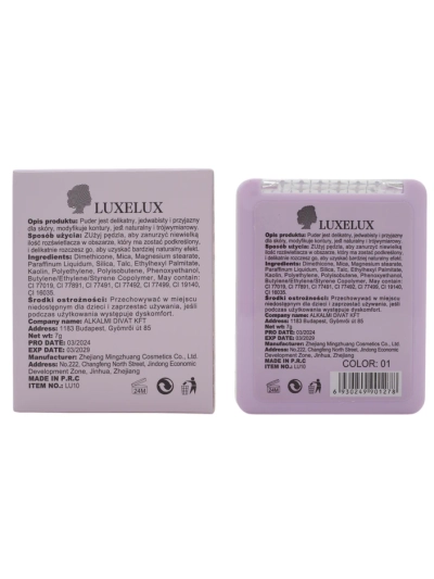 Luxelux piatră iluminatoare presată pentru față 01 7g