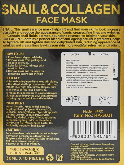 HydraVenus Collagen Snail Mask – hidratare intensiva si regenerare pa piele