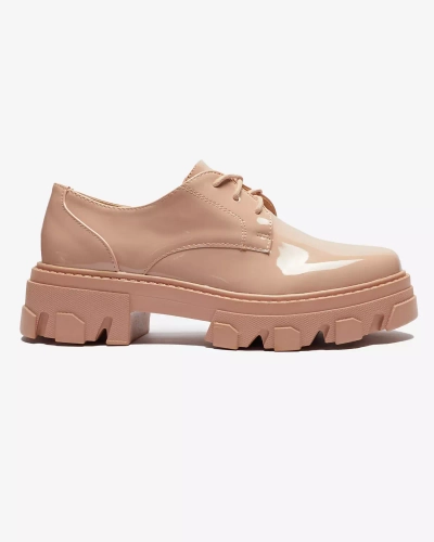 Pantofi de damă cu șiret roz Delgor- Footwear