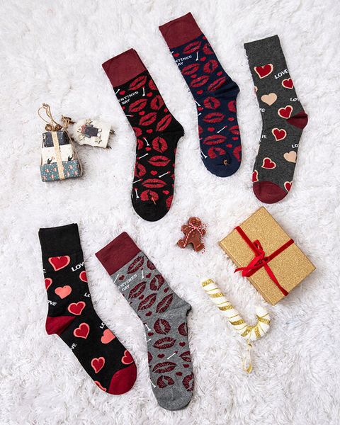 Royalfashion Set de șosete lungi pentru bărbați LOVE 5/pachet