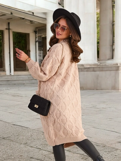 Royalfashion Pulover poncho tricotat pentru femei