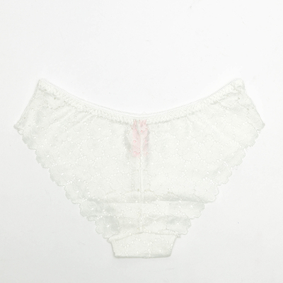 Chiloți alb din dantelă pentru femei - Lenjerie intimă