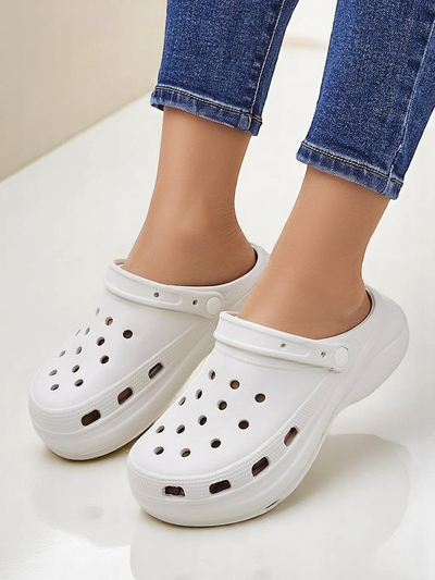 Sandale din cauciuc pentru femei Royalfashion cu decupaje Dellosa