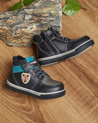 Cizme negre pentru băieți Wiasio- Footwear