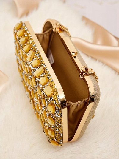 Royalfashion Geantă tip plic pentru femei Crystal Glam