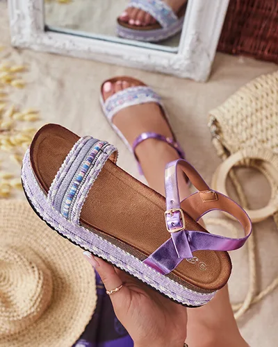 Royalfashion Sandale de Mussir Brodate pentru femei